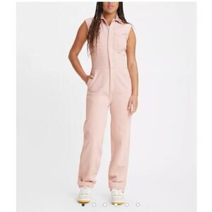Levis Wellthread Jumpsuit Pink Size S Sleeveless Utility Workwear Sustainable